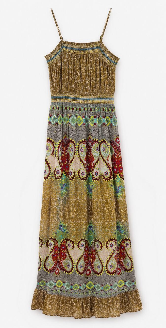 Cost Plus World Market Convertible Strapless Spaghetti Strap Maxi Sundress L/XL